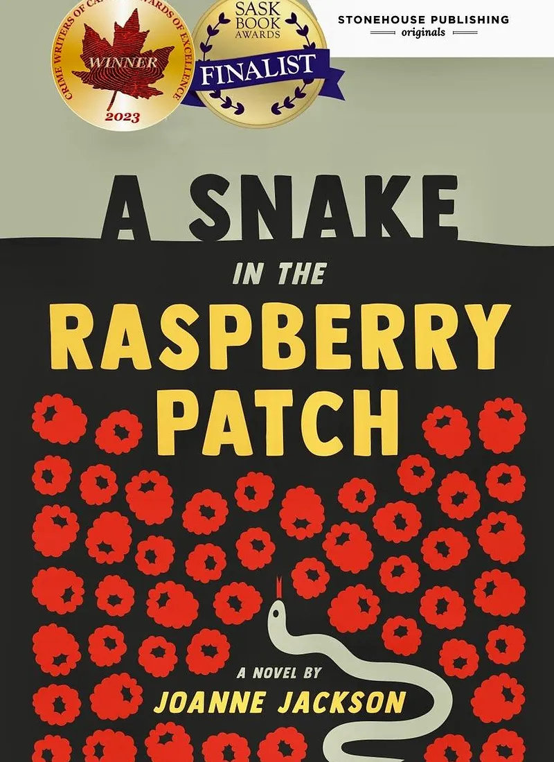 Award-winning cover for A Snake in the Raspberry Patch